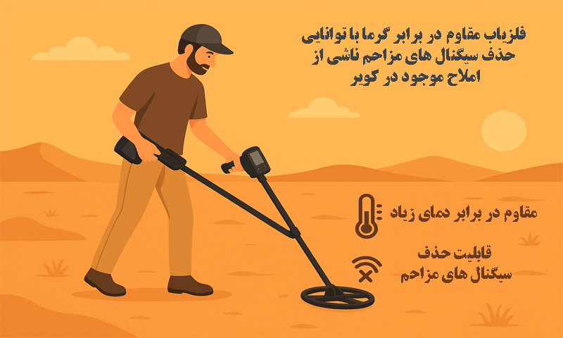 فلزیاب مناسب بیابان کویر